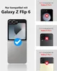 A marketing image showing a phone case compatibility guide for a Samsung Galaxy Z Flip 6. Náhľad obrázku produktu