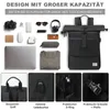 Cityrucksack Freizeitrucksack Groß Damen lässiger Rolltop Produktbild-Vorschau 5