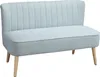 HOMCOM Sofa 2-Sitzer Stoffsofa Couch Polstersofa Loungesofa Produktbild-Vorschau 1