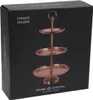 Home & Styling Etagere 3-lagig - gold - Edelstahl - H50 cm Produktbild-Vorschau 3