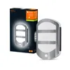 A product shot of an outdoor wall light and its packaging. Podgląd zdjęcia produktu