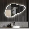 Unregelmäßiger asymmetrischer Spiegel mit LED Beleuchtung Produktbild-Vorschau 3