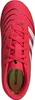 A top-down view of a red Adidas Predator children's soccer shoe. Produktbild-Vorschau