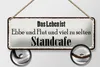 Blechschild Spruch 27x10cm Leben ist Ebbe und Flut und viel Produktbild-Vorschau 2