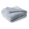 A folded light blue blanket on a white background. Produktbild-Vorschau