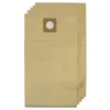 A stack of beige paper vacuum cleaner bags on a white background. Produktbild-Vorschau