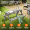 ML-Design Kindersitzgarnitur für Draußen, Grau, Sitzgruppe Produktbild-Vorschau 2