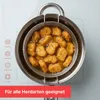 Fritéza s objemom 3,5 l z nehrdzavejúcej ocele s košíkom na Náhľad obrázku produktu 5