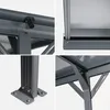 Collage of close-up shots of a carport's construction details. Produktbild-Vorschau