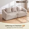 HOMCOM 3-zitsbank, 225 cm. Comfortabele bank met Productafbeelding-voorbeeld 3