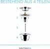 Bächlein Pop Up Ablaufgarnitur mit Überlauf (Extra Produktbild-Vorschau 4