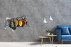 Selbstklebender Loch-3D-Aufkleber 95x73 cm bunte Gewürze Produktbild-Vorschau 2