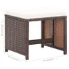 vidaXL Sgabello da giardino 2 pezzi con cuscino di seduta Anteprima dell’immagine prodotto 5