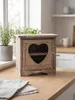 Clayre & Eef Eierschrank 19x14x19 cm Braun Holz Herz Produktbild-Vorschau 3