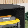 vidaXL Mähroboter-Garage Schwarz 86x90x52/57 cm Poly Rattan Produktbild-Vorschau 4