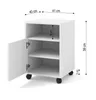 BIMOTION pojízdný podstavec pod stůl 41x40x59 cm BÍLÝ MATNÝ Náhled obrázku produktu 3