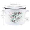 Emaille Topf 5,5L Eukalyptus Kochtopf Universaltopf Produktbild-Vorschau 3