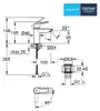 GROHE Start Miscelatore lavabo Nero Anteprima dell’immagine prodotto 10