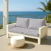 Coussins pour salon de jardin déhoussable 100x50cm - Rayure Voir les images du produit 2