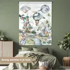 MuchoWow® Wandteppich Wandbehang Kinder - Heißluftballon - Produktbild-Vorschau 4