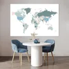 MuchoWow® Poster Weltkarte - Pastell - Weiß 180x120 cm - Produktbild-Vorschau 5