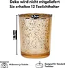 12er Set Teelichthalter Weihnachten Glas Windlicht Produktbild-Vorschau 2