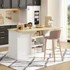 Wyspa kuchenna Merax 150x65x75cm, kredens z 5 szufladami i Podgląd zdjęcia produktu 5