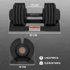 SPORTNOW Hantle z regulacją wagi, 3,5–10 kg, z półką do Podgląd zdjęcia produktu 3