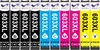 A collection of printer ink cartridges arranged side-by-side. Produktbild-Vorschau