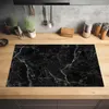 KitchenYeah© Herdabdeckplatte Marmor - Schwarz - Weiß - Produktbild-Vorschau 2