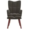 vidaXL Poltrona relax con sgabello in velluto grigio scuro Anteprima dell’immagine prodotto 15
