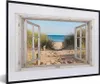 MuchoWow® Gerahmtes Poster Durchblick - Strand - Meer - Produktbild-Vorschau 1