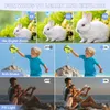 Collage of images demonstrating camera features like zoom, anti-shake, and fill light, with text overlays. Produktbild-Vorschau