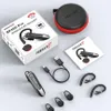 A product shot of a Feegar BF400 Pro wireless Bluetooth headset and its accessories, laid out on a light gray surface. Podgląd zdjęcia produktu