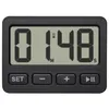 A digital timer with a black casing and a gray screen displaying the time. Anteprima dell’immagine prodotto