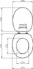 Matte Bordeaux WC-Sitz aus MDF mit universeller Produktbild-Vorschau 2
