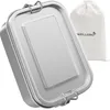 WELLGRO Edelstahl Dosen eckig - 550ml 850ml 1400ml 2400ml Produktbild-Vorschau 6