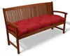 Beautissu Bankauflage Flair BK, ca. 150x50x10cm, Rot Produktbild-Vorschau 2