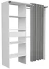 BARI Armoire non extensible blanc 1 tiroir - L 143,5 x P 48 Voir les images du produit 13