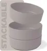 Three stacked bowls on a light gray background with the word 'STACKABLE' on the left. Náhled obrázku produktu