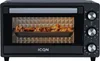 A black countertop oven with chicken wings cooking inside. Produktbild-Vorschau
