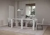 Rozkládací konzola 90x25/181 cm úzká bílá jasan Náhled obrázku produktu 3