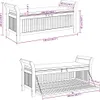 Panchina da giardino con cuscini 126 cm in legno massiccio Anteprima dell’immagine prodotto 8