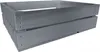 A grey wooden crate is shown against a white background. Produktbild-Vorschau