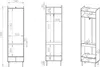 Selsey Dioce - Kleiderschrank 2-türig, Stange und Regal, Produktbild-Vorschau 5
