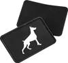 Huuraa Patch Dobermann Silhouette Black 10 x 6,5cm Produktbild-Vorschau 1