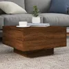 vidaXL Couchtisch mit LED-Leuchten Braun Eichen-Optik Produktbild-Vorschau 2