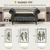 Banc HOMCOM, aspect velours, banc-lit de luxe pour le Voir les images du produit 7