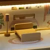 Holzpuppenhaus mit Möbeln, 78 cm, rosa, LED Produktbild-Vorschau 15