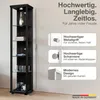 K-Möbel Glasvitrine stehend in Schwarz (176x37x33 cm) mit 4 Produktbild-Vorschau 2